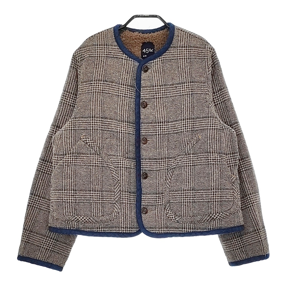 45Rのコットンツイード×ボアのアニーボレロ