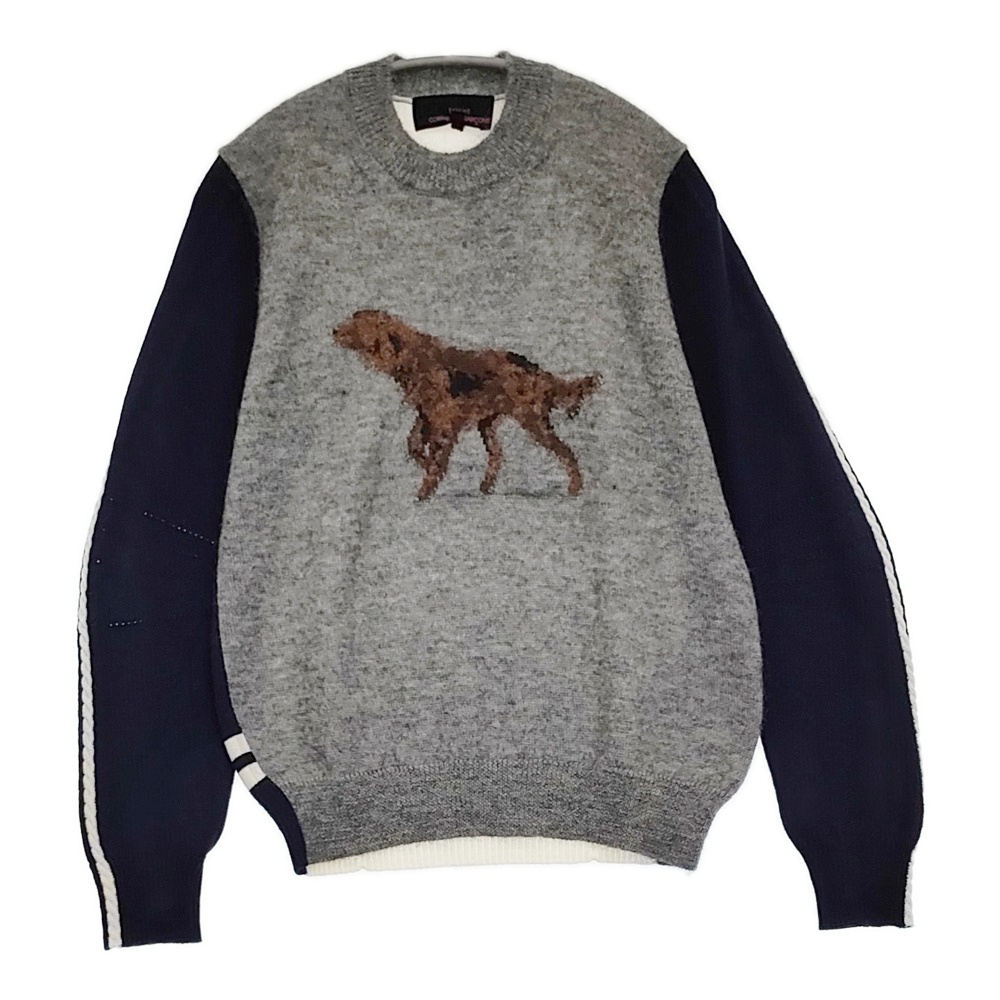 tricot COMME des GARCONSのインターシャドッグニット